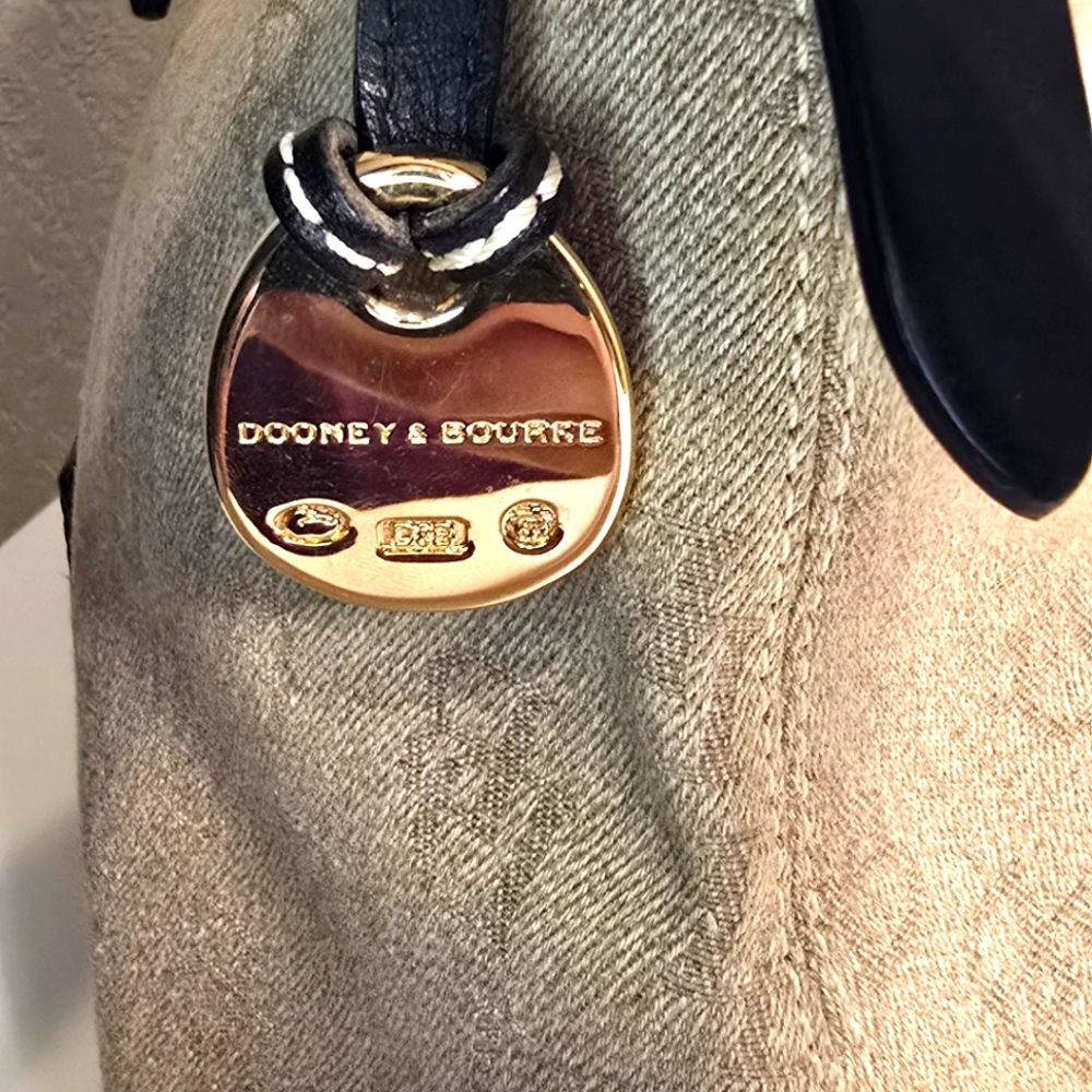 Vintage Dooney & Bourke "East/West Slouch" Satchel Bag EUC - Picture 6 of 8